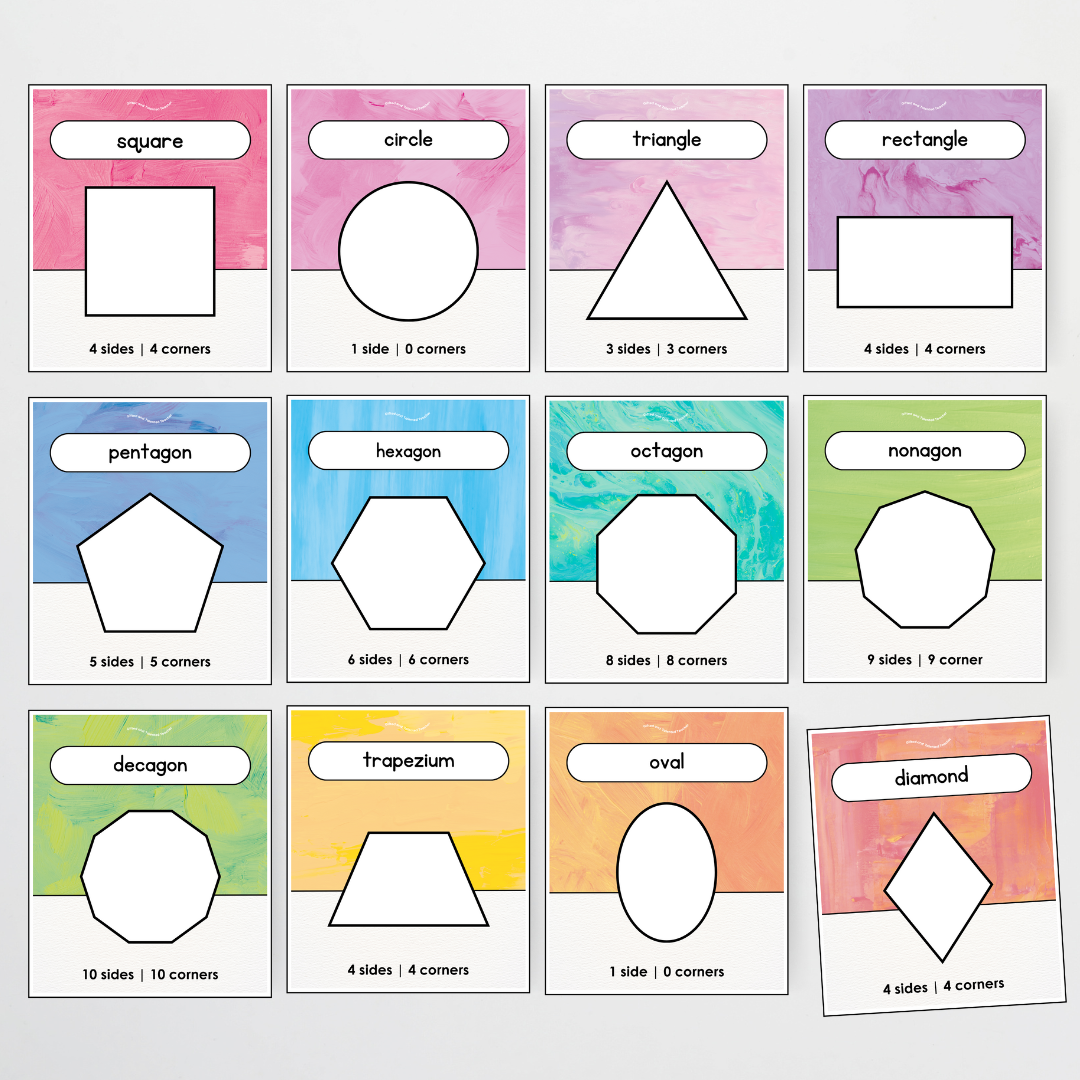 Pete Cromer: 2D Shapes Posters - Sea Life Classroom Decor