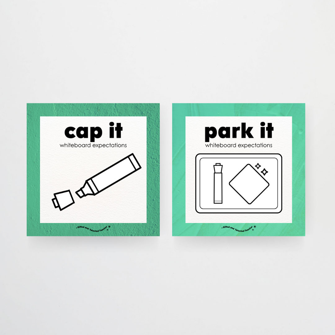 Mini Whiteboard Expectations, Prompts and Cues: Square Icons - North America Classroom Decor - Teacher Resources & Classroom Decor