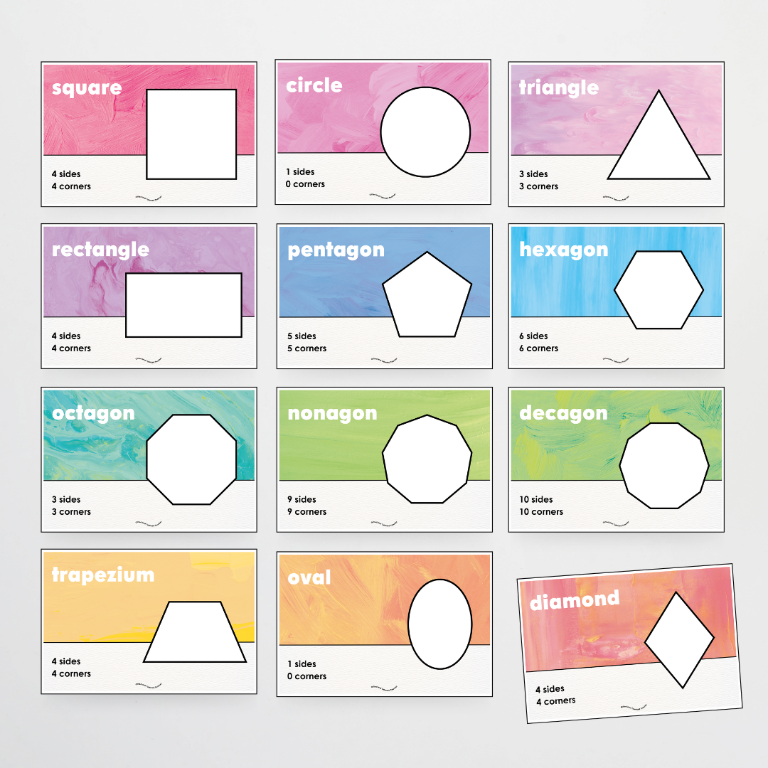 Pete Cromer: 2D Shapes Posters - Sea Life Classroom Decor