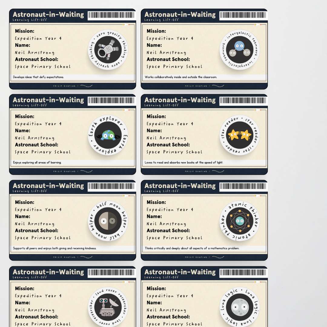 Philip Bunting: Back to School Space Badge - Watch this Space Classroom Decor - Teacher Resources & Classroom Decor