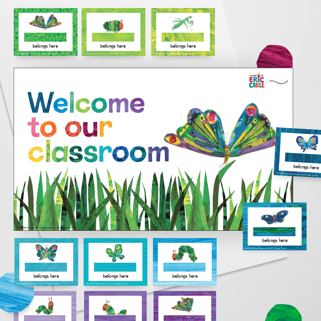 x World of Eric Carle - The Very Hungry Caterpillar™ Classroom Decor Bundle - Teacher Resources & Classroom Decor