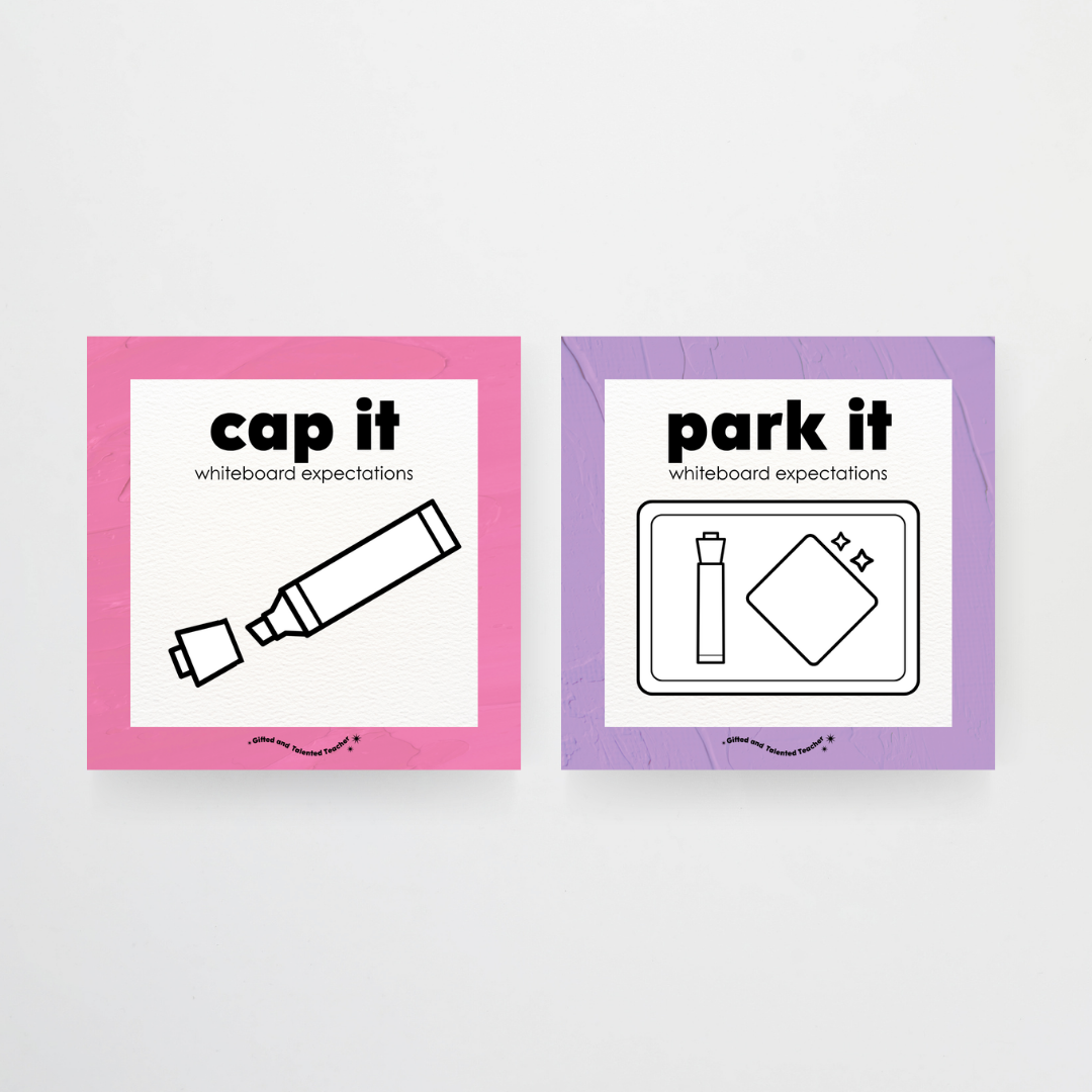 Mini Whiteboard Expectations, Prompts and Cues: Square Icons - North America Classroom Decor - Teacher Resources & Classroom Decor