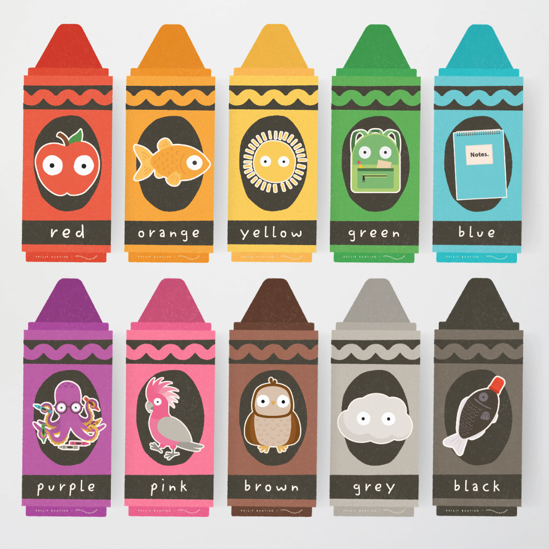 Philip Bunting: Colour / Color Posters - Back to School Classroom Decor