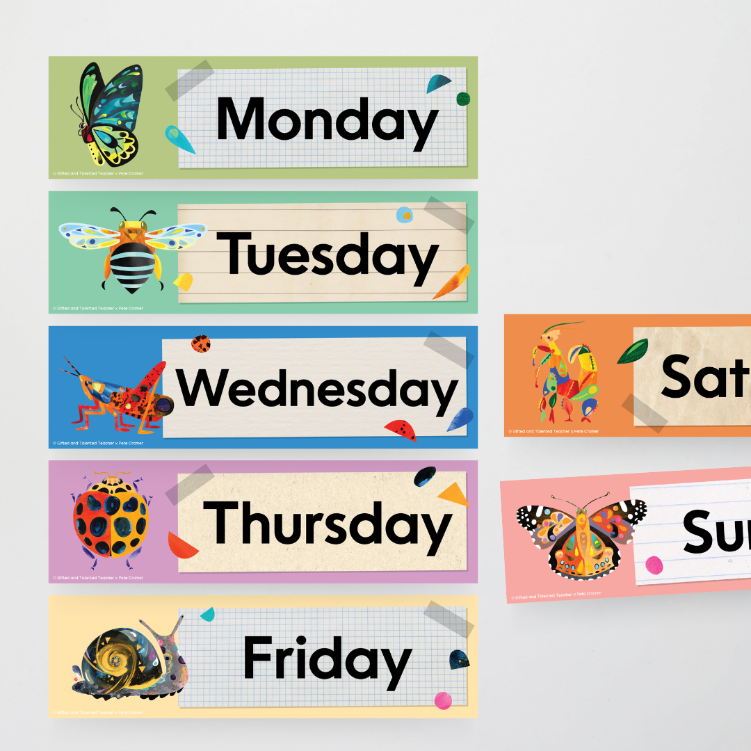 Pete Cromer: Flip Calendar - Insect Life Classroom Decor - Teacher Resources & Classroom Decor