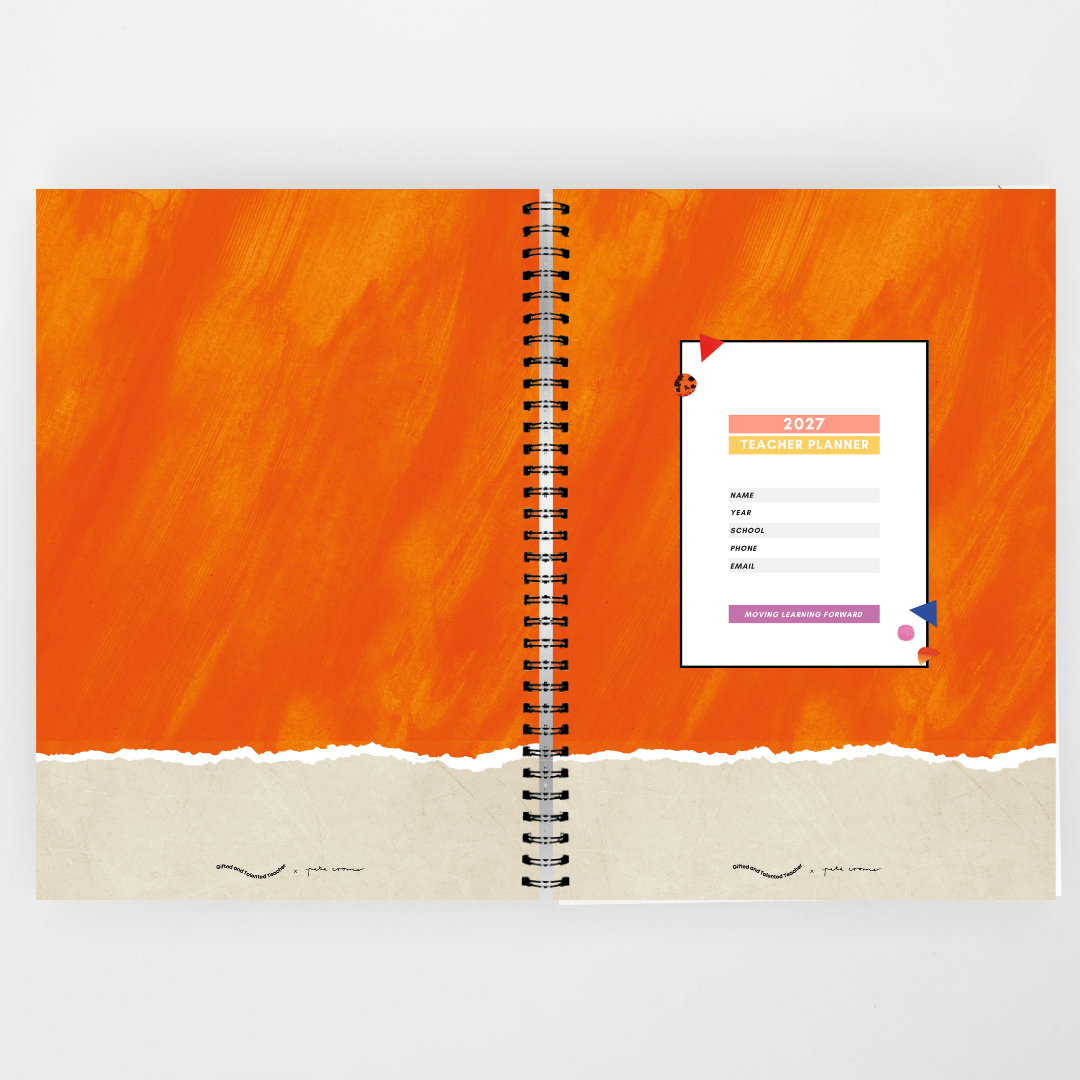 x Pete Cromer 2027 Weekly Teacher Planner: Redback Spider - Insect Life Classroom Decor