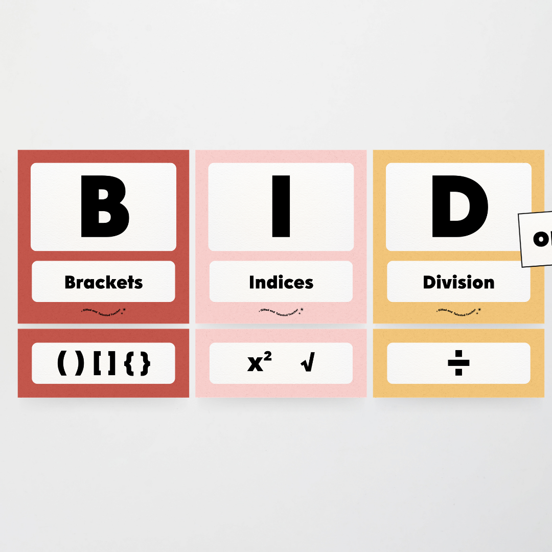 BIDMAS Order of Operations - Little Circus Classroom Decor - Teacher Resources & Classroom Decor