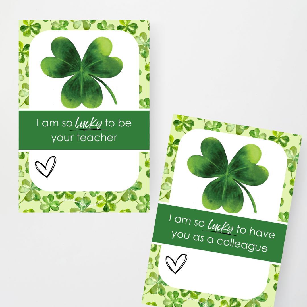 St Patrick's Day Student and Colleague Tags - Teacher Resources & Classroom Decor