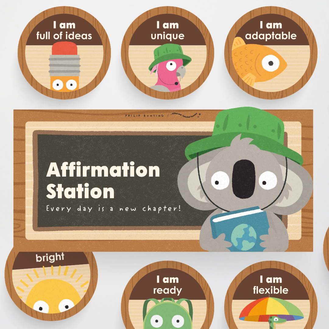 Philip Bunting: Affirmation Station - Back to School Classroom Decor