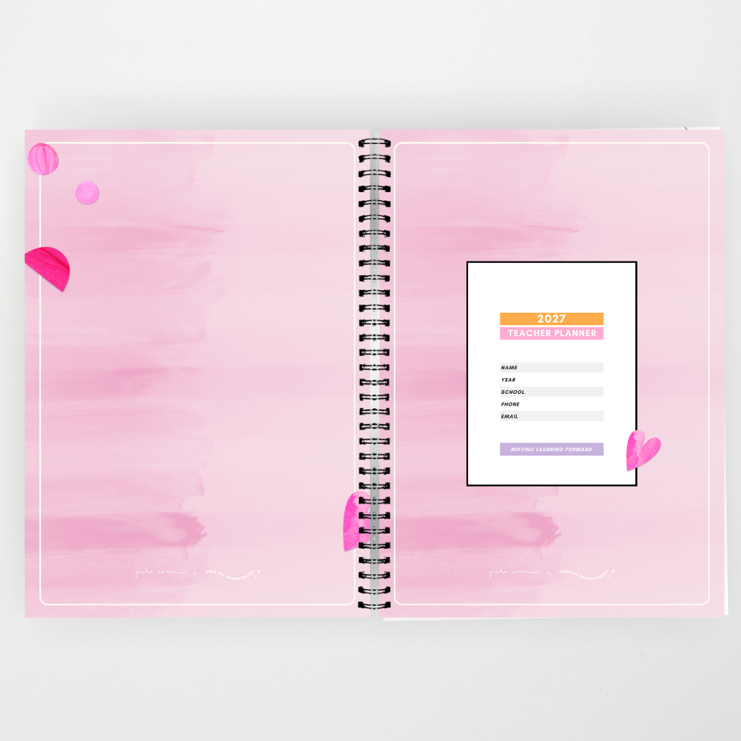 x Pete Cromer 2027 Weekly Teacher Planner: Gum Flower - Australian Fauna and Flora Classroom Decor
