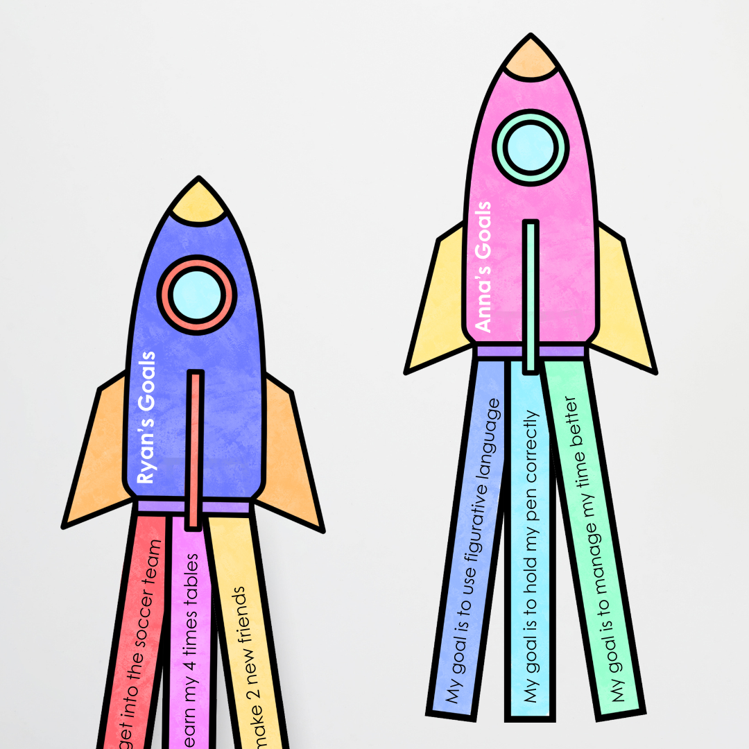Goal Setting Rocket: Back to School - Teacher Resources & Classroom Decor