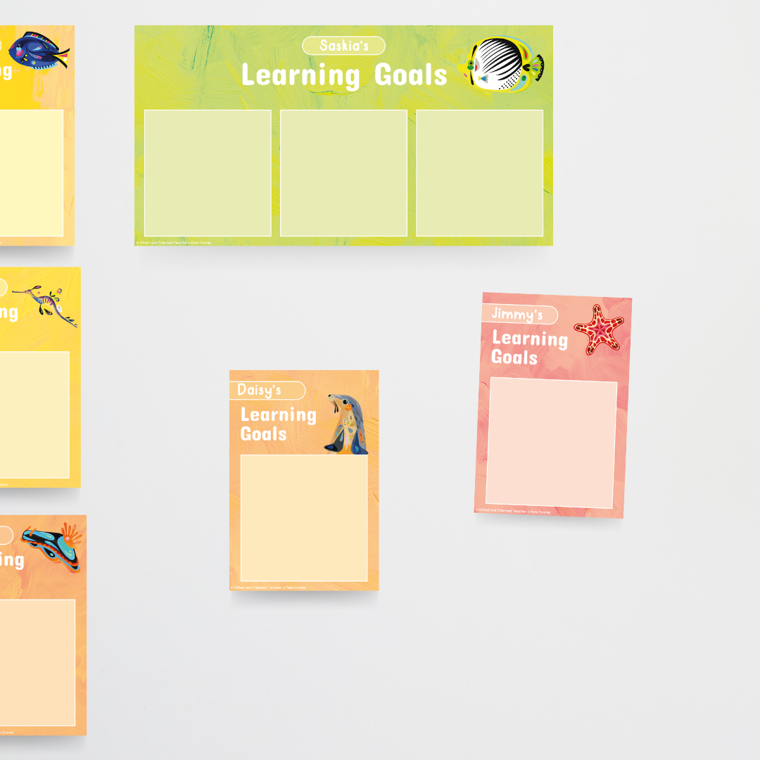 Pete Cromer: Goal Setting Bundle - Sea Life Classroom Decor - Teacher Resources & Classroom Decor