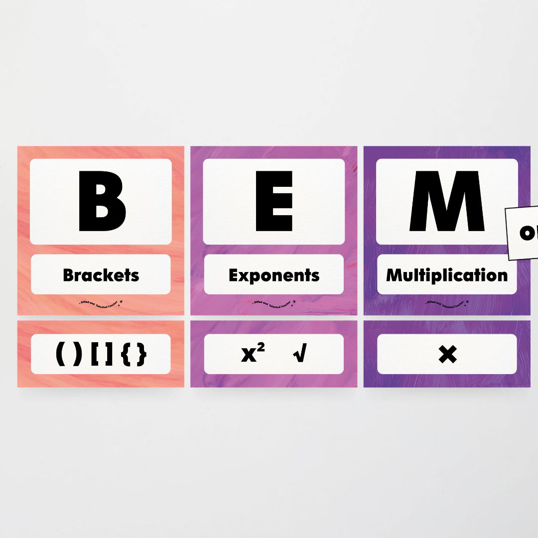 BEMDAS Order of Operations - Insect Life Classroom Decor - Teacher Resources & Classroom Decor
