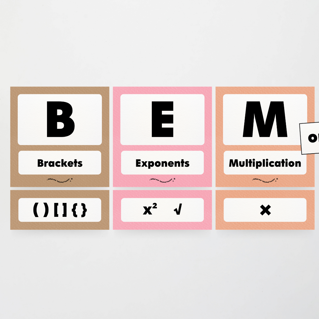 BEMDAS Order of Operations - Farmers Market Classroom Decor - Teacher Resources & Classroom Decor