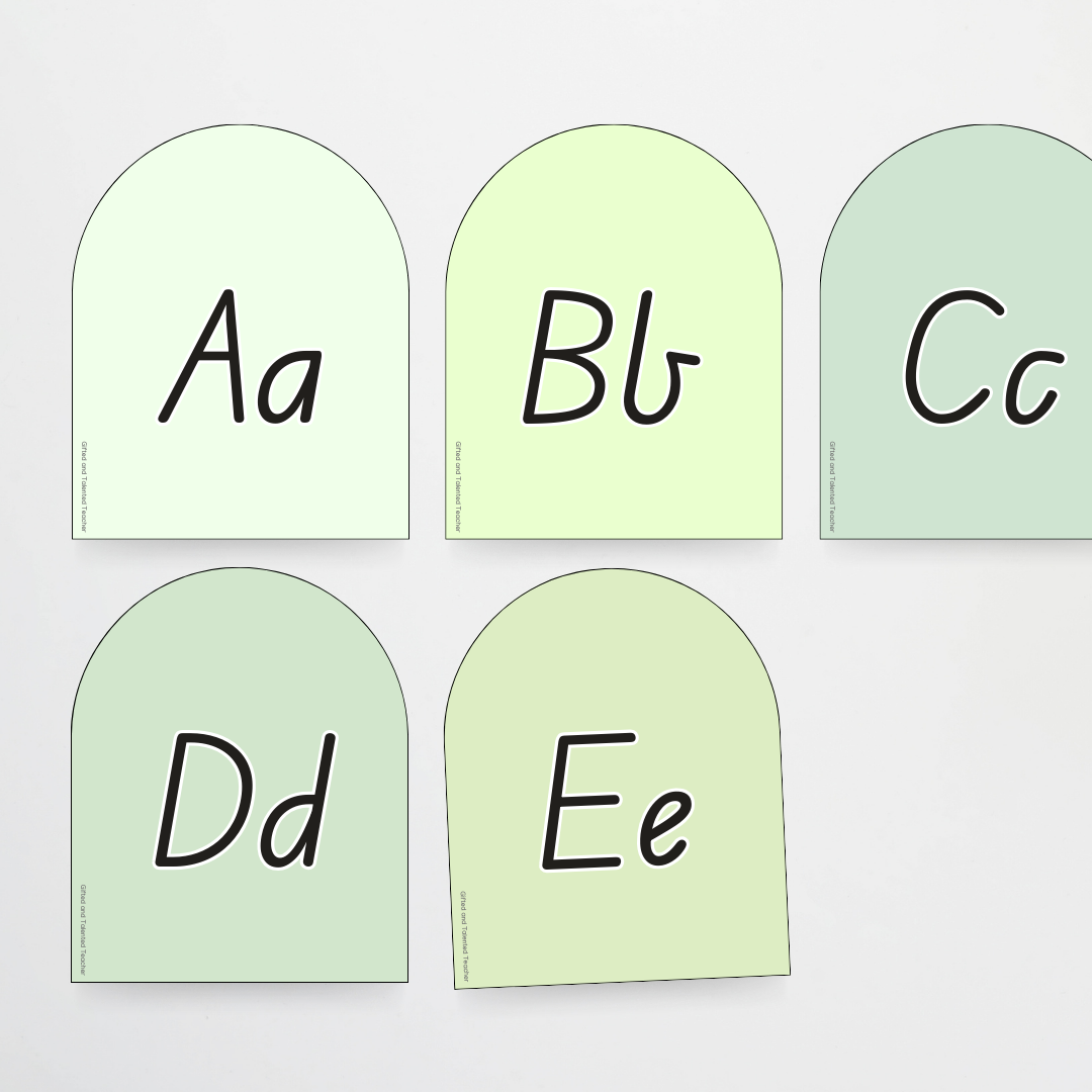 Alphabet Flags - Boho Botanical Classroom Decor - Teacher Resources & Classroom Decor