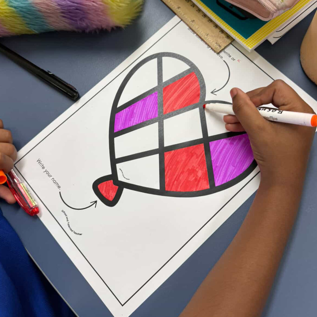 Heart Balloon Activity and Bulletin Board Valentine's Day Display - Teacher Resources & Classroom Decor