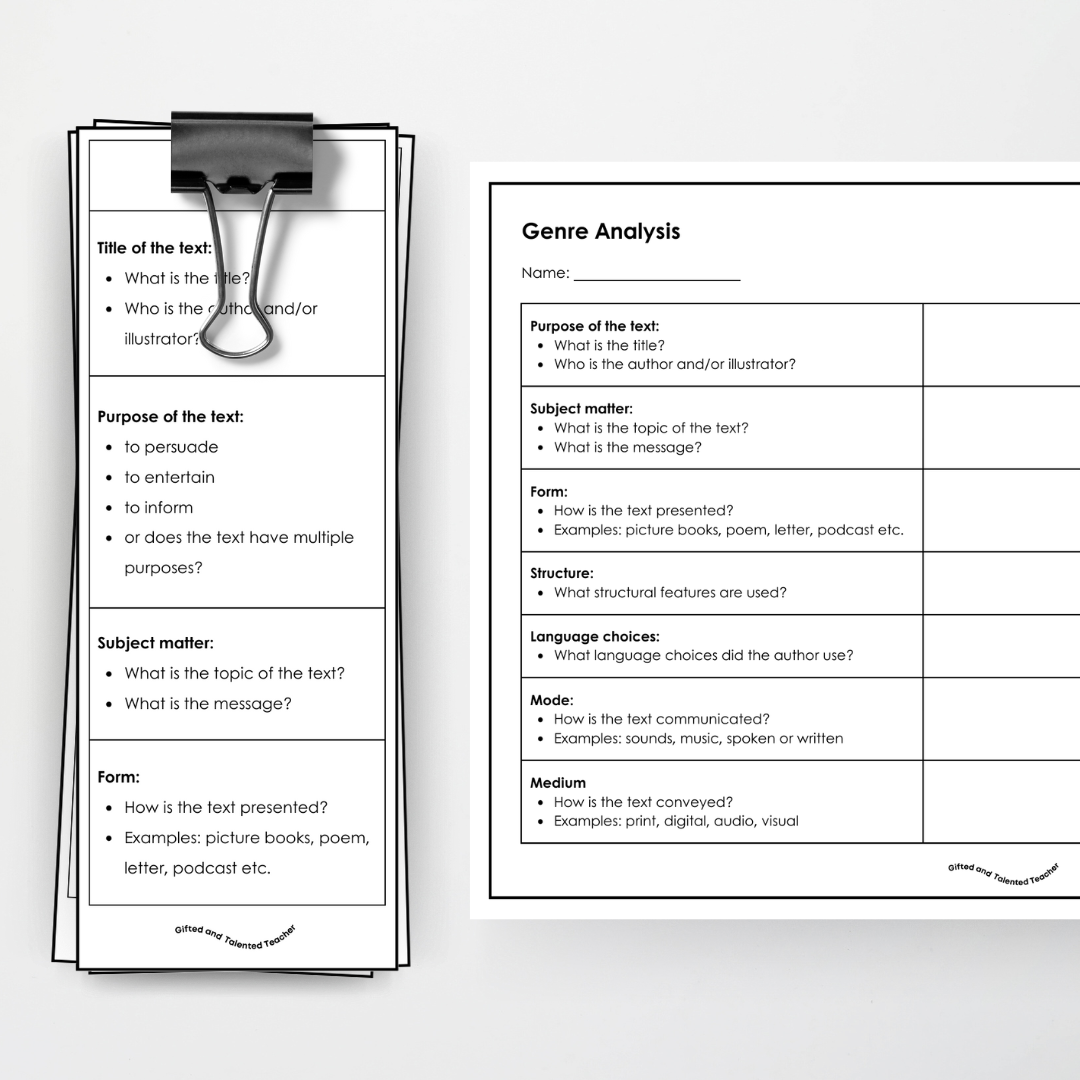 Text Analysis Resource - Adaptable for Any Text