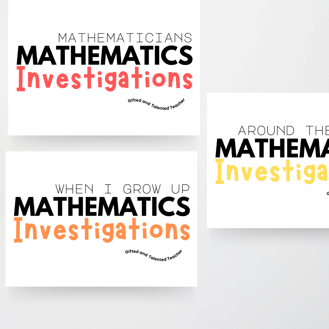 Volume 2 - Mathematics Investigation Bundle (Extension) - Teacher Resources & Classroom Decor