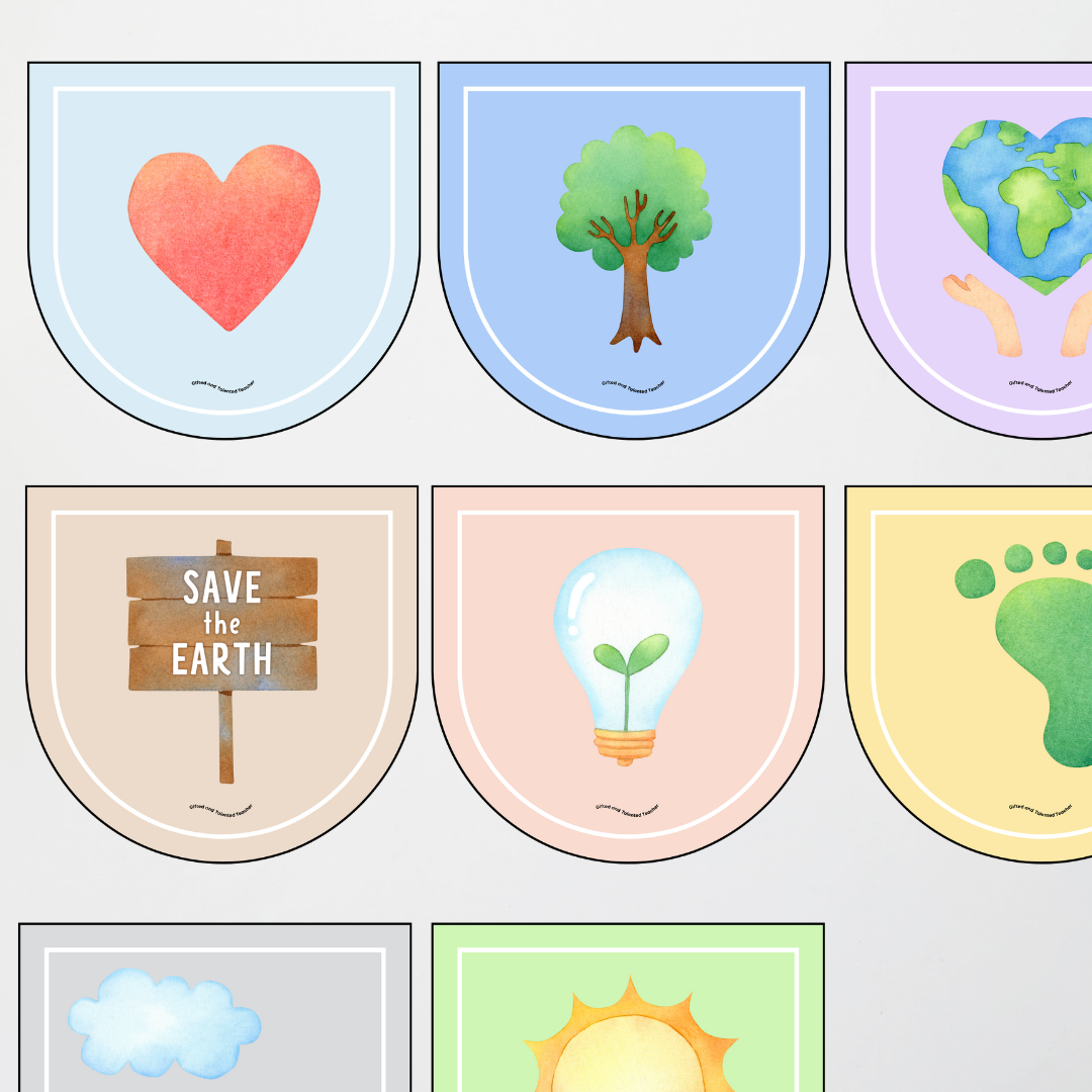 Earth Day: Bunting Activity and Display