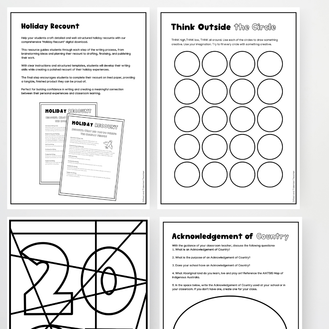 Back to School Activities - Welcome Back Pack | 2026 - Teacher Resources & Classroom Decor
