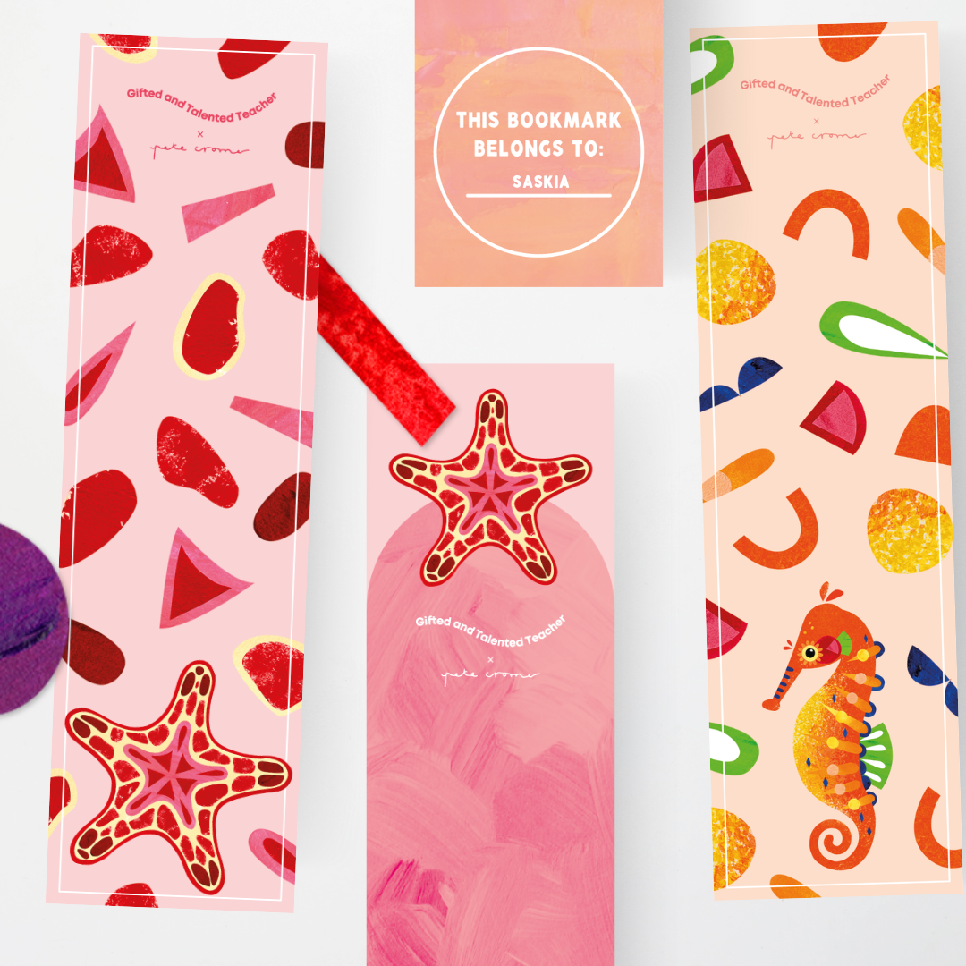 Pete Cromer: Colour Bookmarks - Sea Life Classroom Decor - Teacher Resources & Classroom Decor