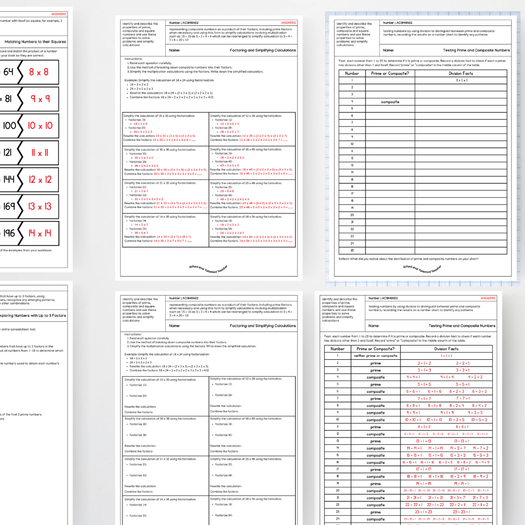 Number - Year 6 Australian Curriculum AC9M6N02 - Teacher Resources & Classroom Decor