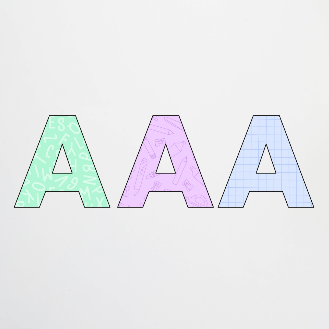 Lettering - School Doodles Classroom Decor - Teacher Resources & Classroom Decor