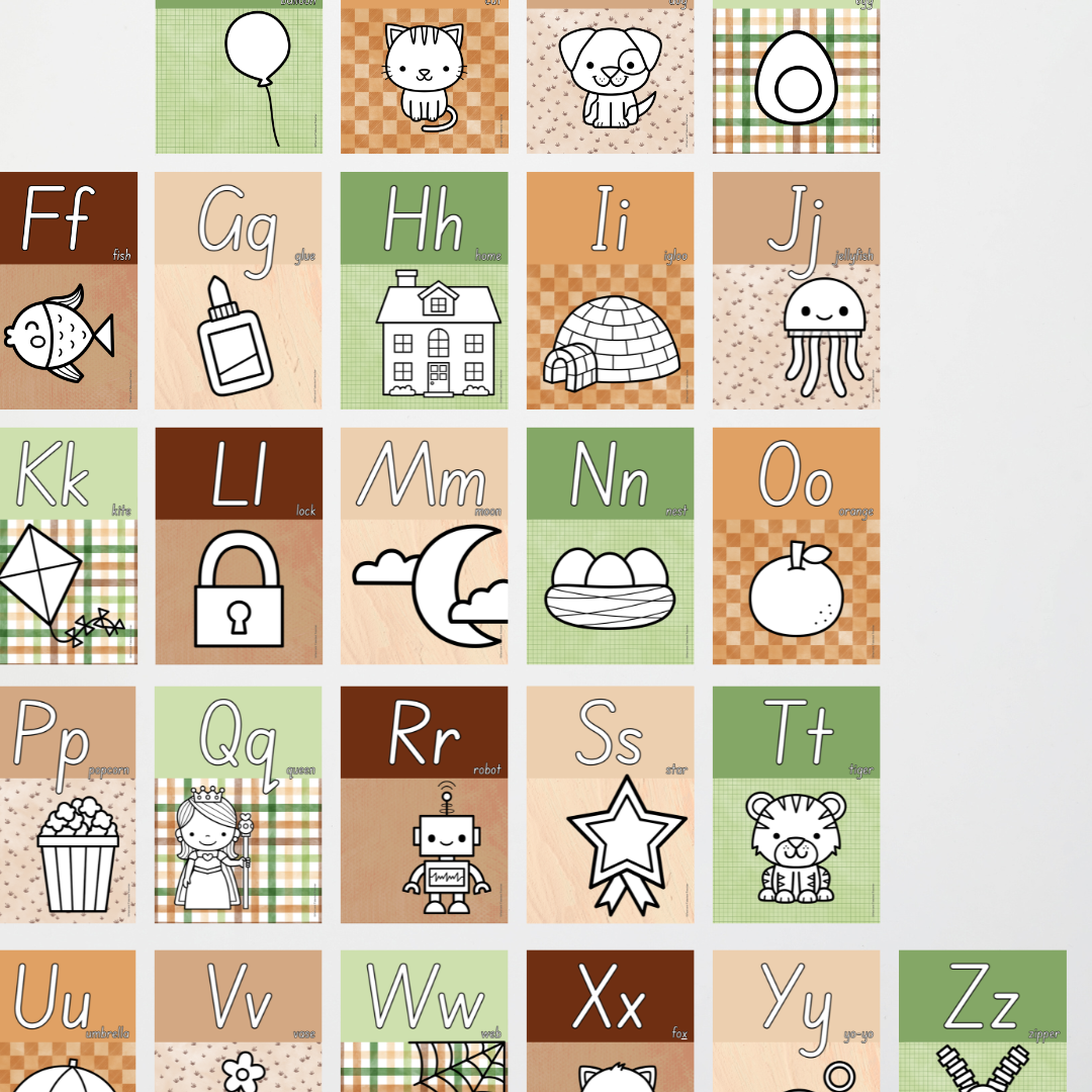 Alphabet Posters - Woodland Classroom Decor - Teacher Resources & Classroom Decor