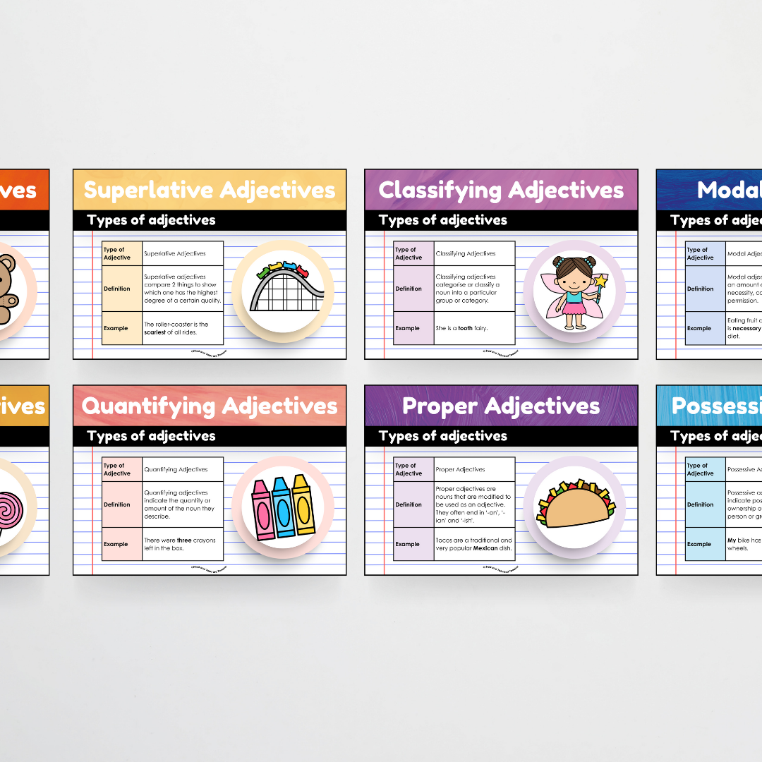 Adjectives: Parts of Speech Posters and Classroom Display - Insect Life Classroom Decor - Teacher Resources & Classroom Decor