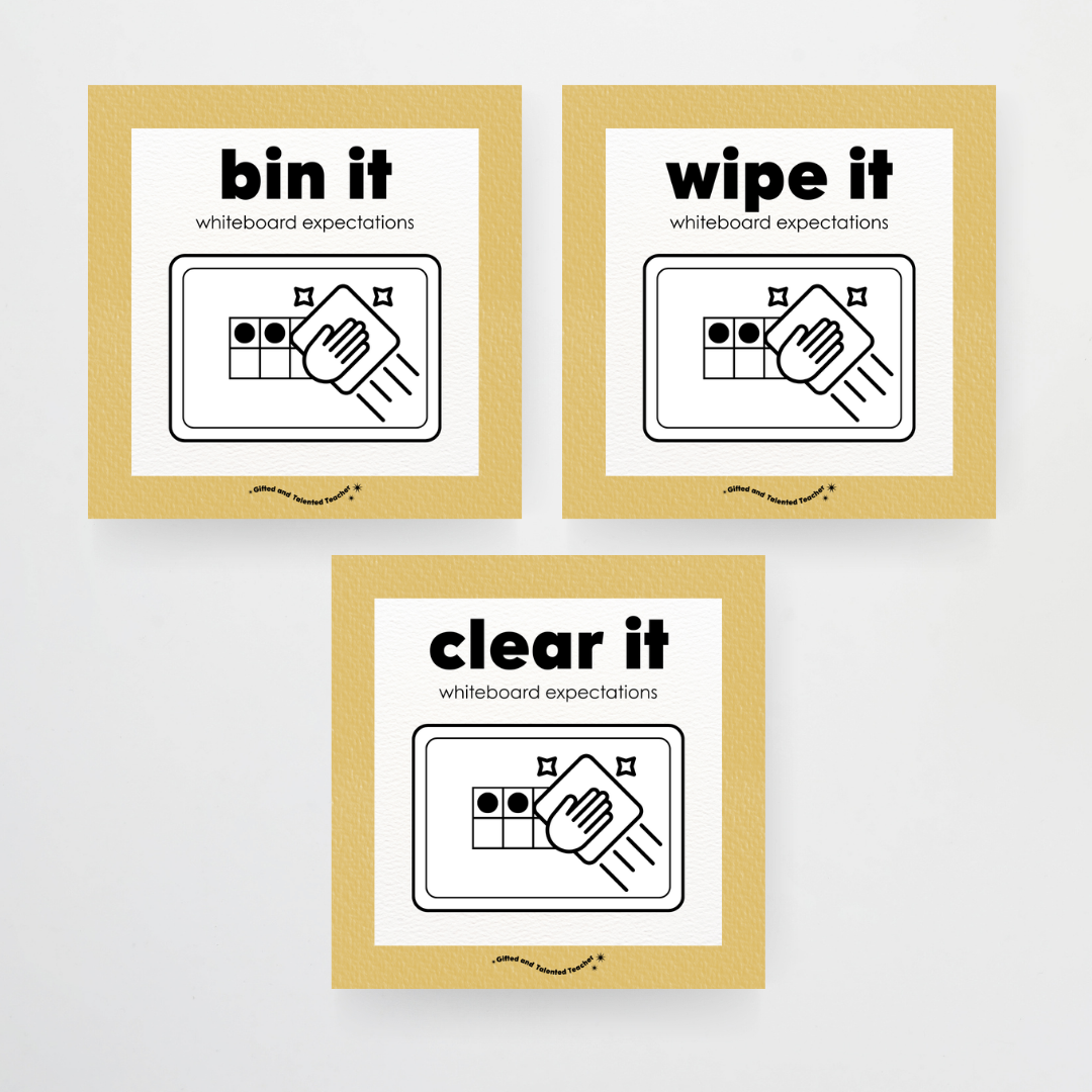Mini Whiteboard Expectations, Prompts and Cues: Square Icons - Farmers Market Classroom Decor - Teacher Resources & Classroom Decor