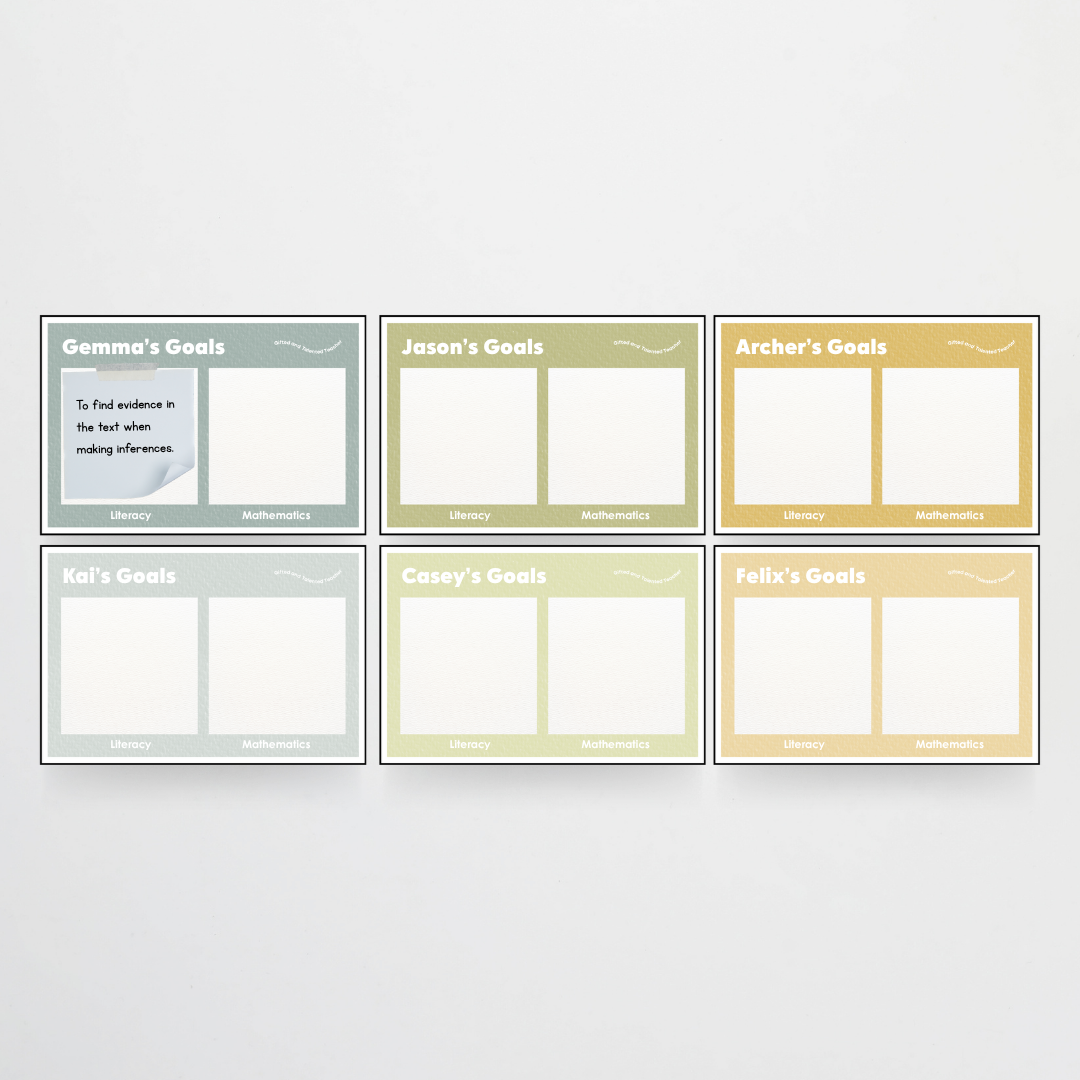 Goal Setting Bundle - Farmers Market Classroom Decor