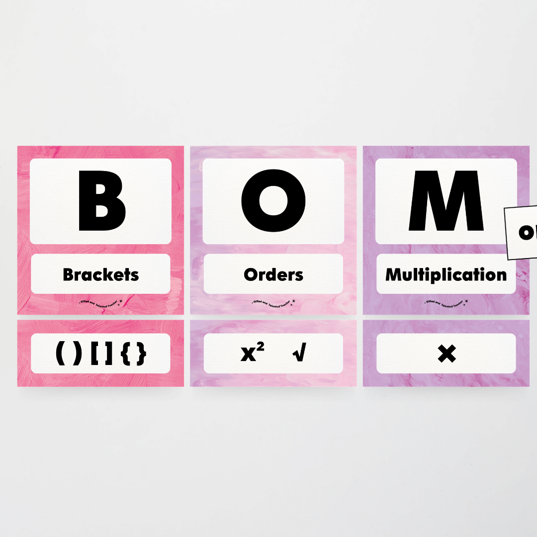 BOMDAS Order of Operations - Sea Life Classroom Decor - Teacher Resources & Classroom Decor
