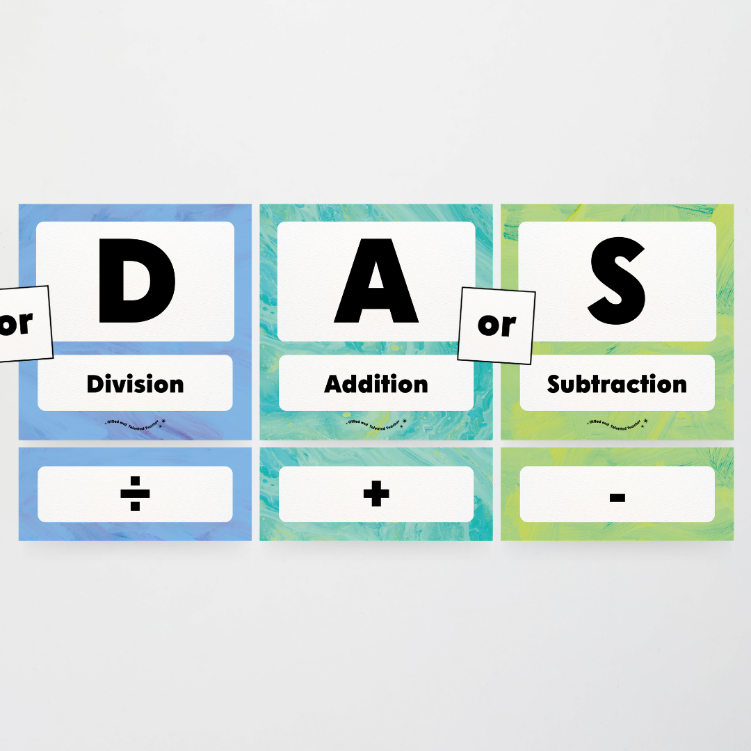 BOMDAS Order of Operations - Sea Life Classroom Decor - Teacher Resources & Classroom Decor