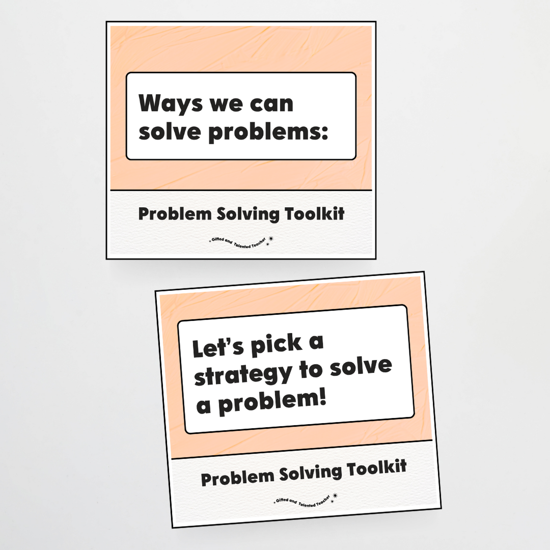 Upper Grades Problem Solving Strategy Toolkit: Neutral Classroom Decor