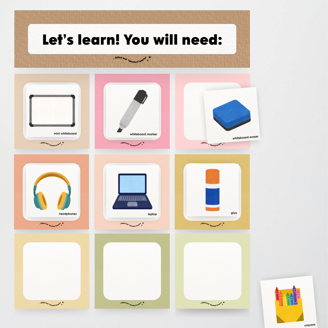 Supplies You Will Need Classroom Display - Farmers Market Classroom Decor