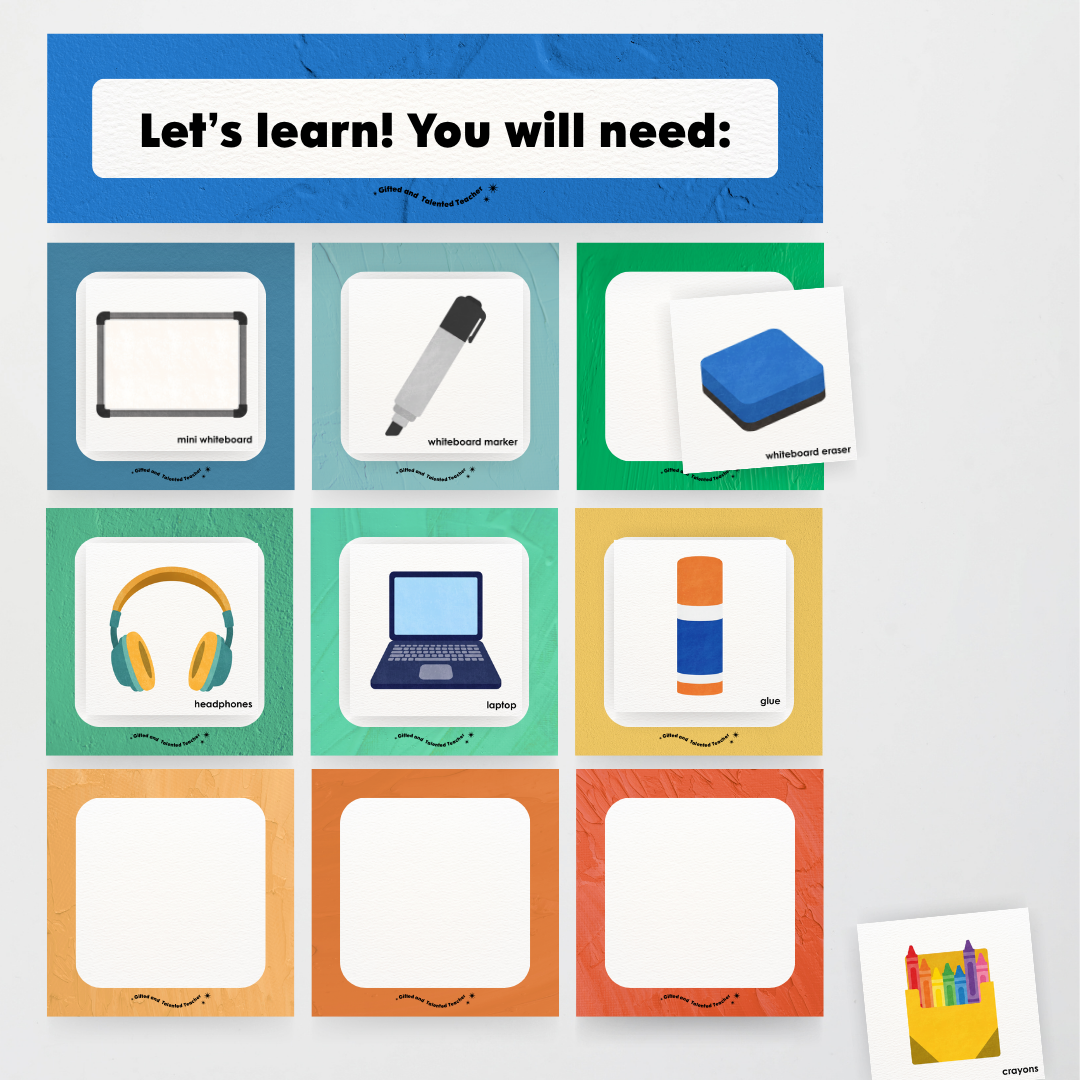 Supplies You Will Need Classroom Display - North America Classroom Decor