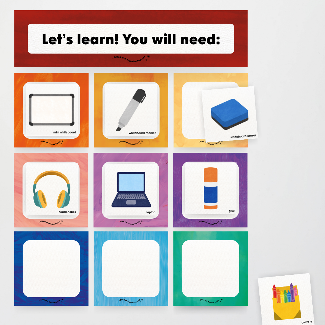 Supplies You Will Need Classroom Display - Insect Life Classroom Decor
