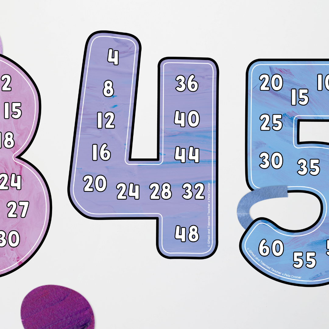 Pete Cromer: Skip Counting Numbers Set - Sea Life Classroom Decor - Teacher Resources & Classroom Decor