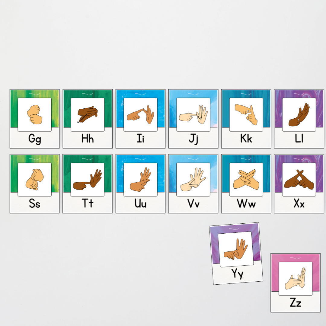 Pete Cromer: Auslan Alphabet Posters - Fauna and Flora Classroom Decor