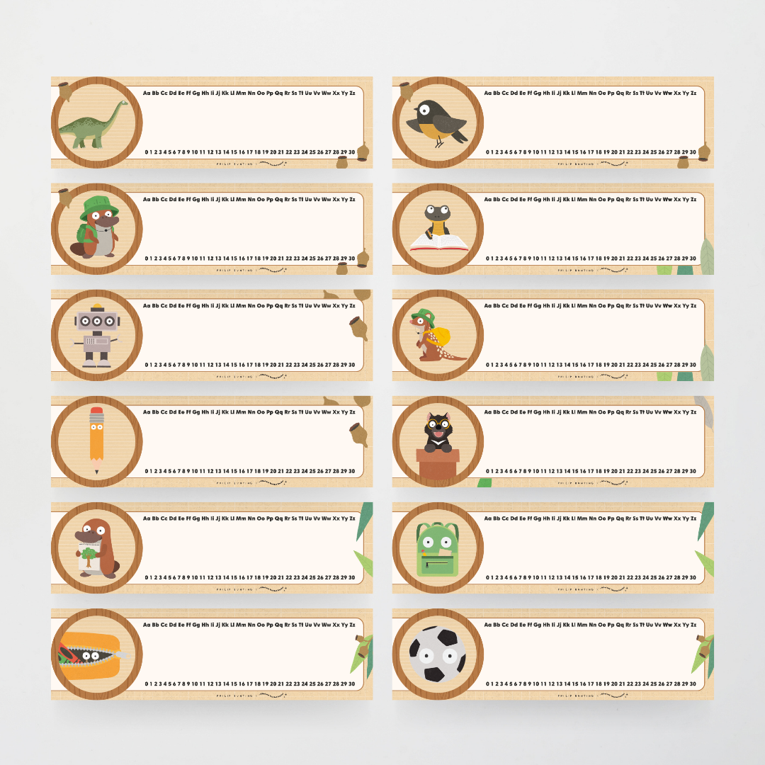 Philip Bunting: Desk Plates - Back to School Classroom Decor