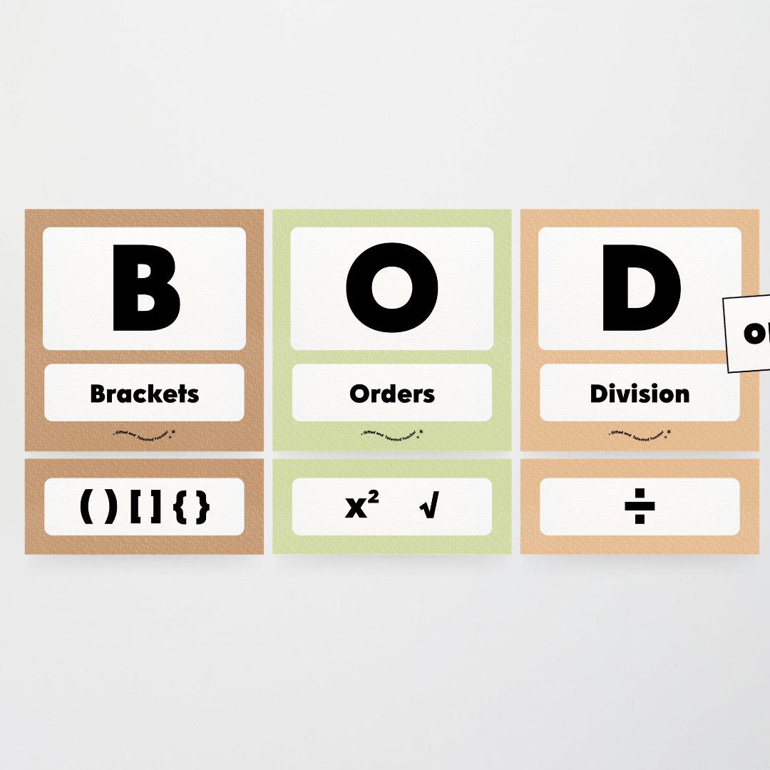BODMAS Order of Operations - Woodland Classroom Decor - Teacher Resources & Classroom Decor