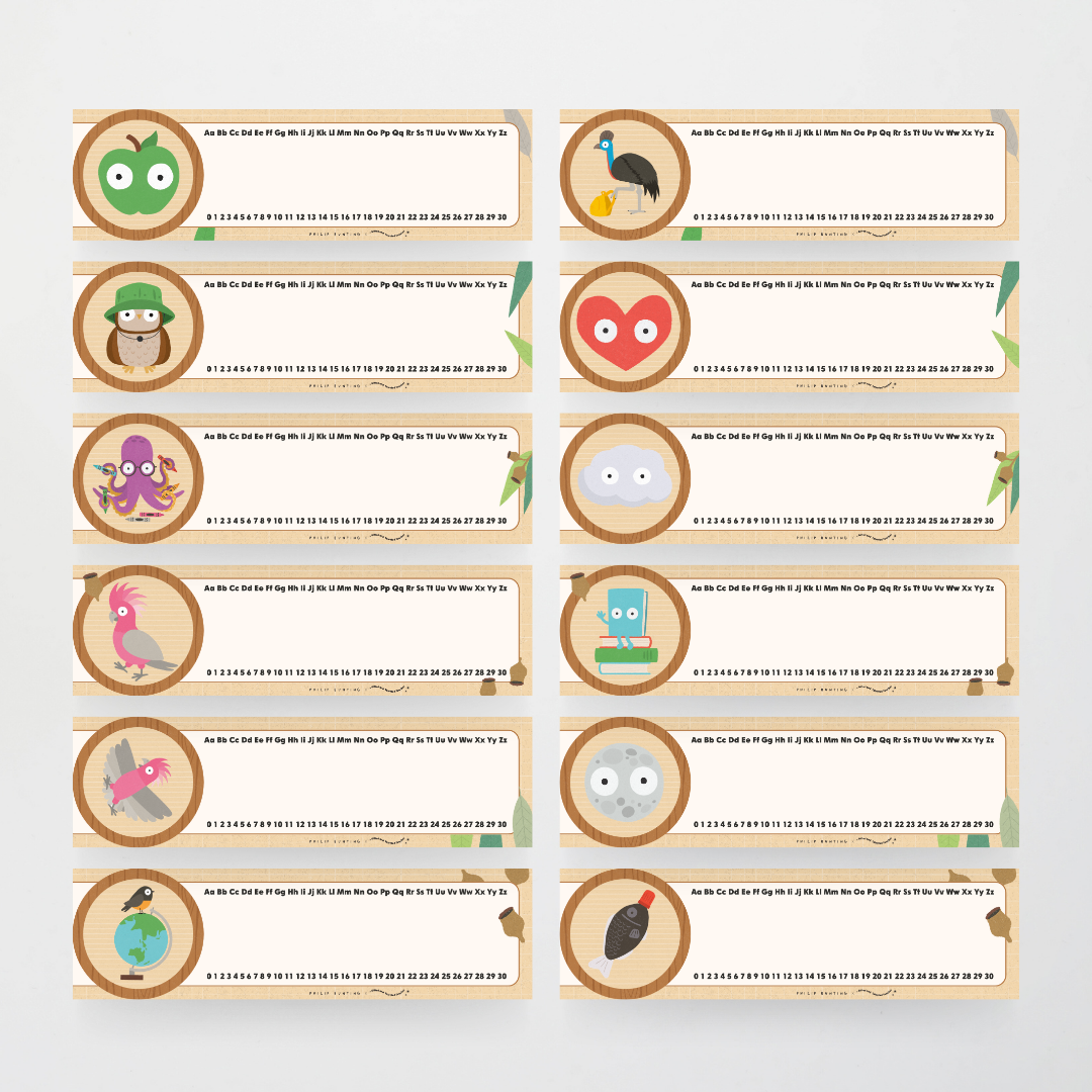 Philip Bunting: Desk Plates - Back to School Classroom Decor