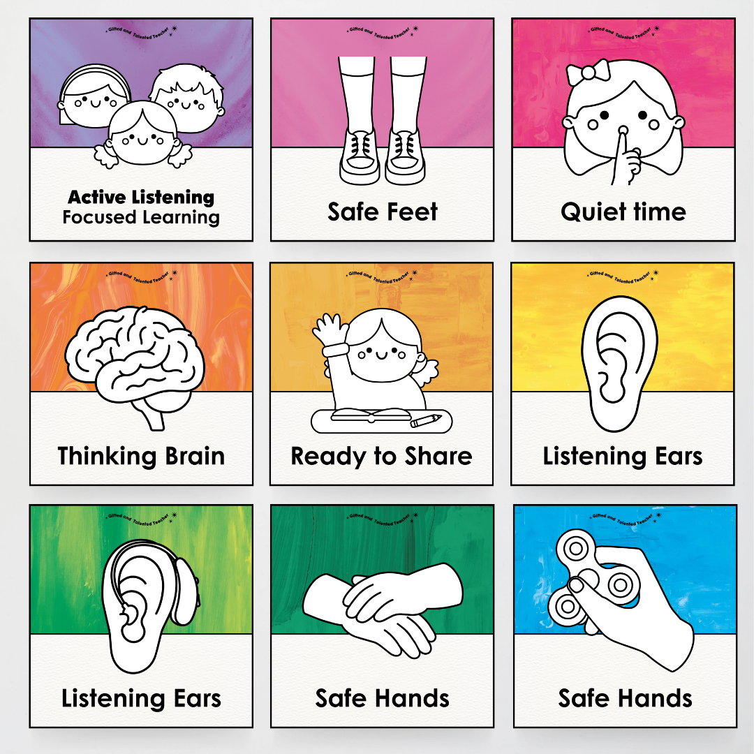 Inclusive Active Listening Editable Classroom Display - Australian Fauna and Flora Classroom Decor - Teacher Resources & Classroom Decor