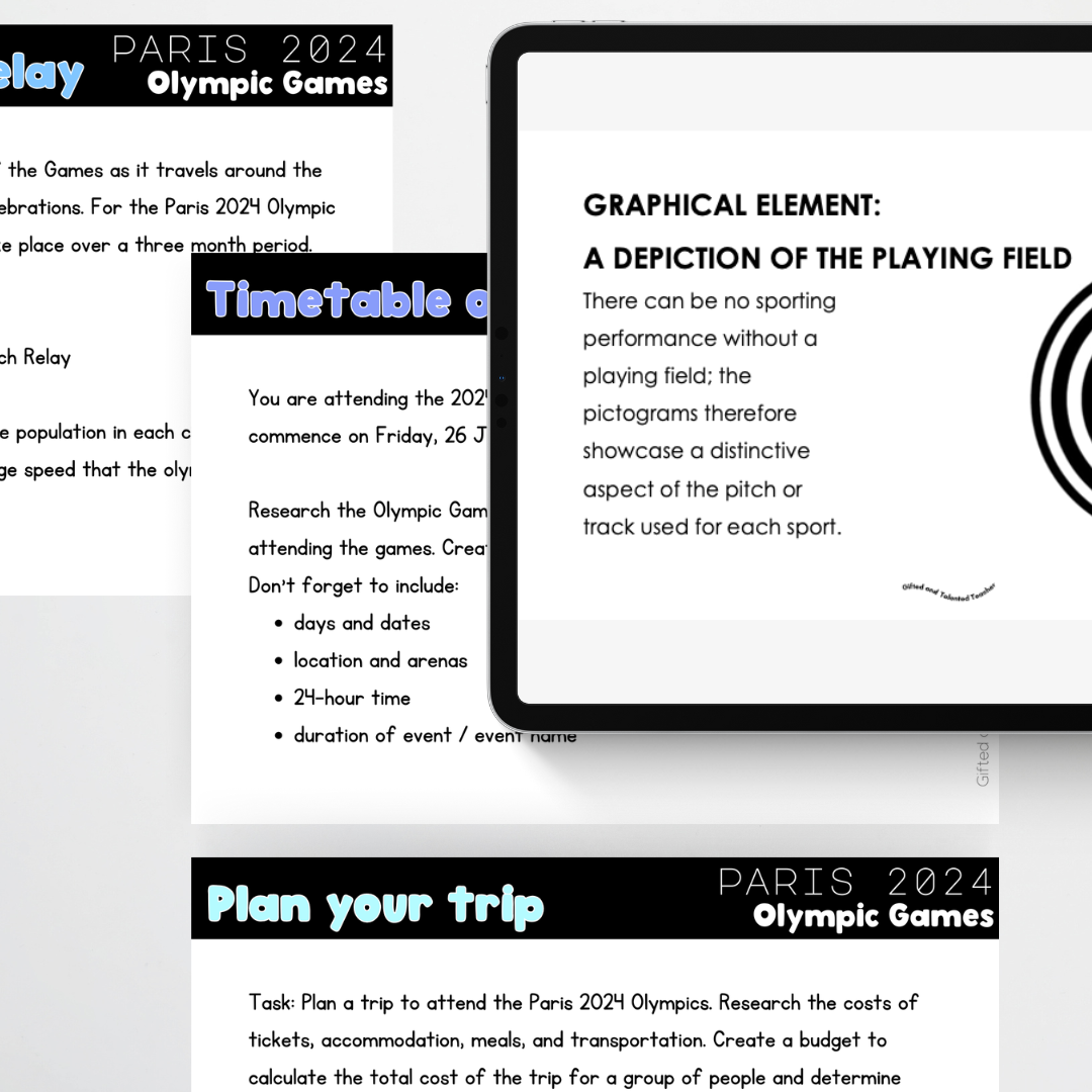 Bundle: Paris Olympics 2024 - Teacher Resources & Classroom Decor