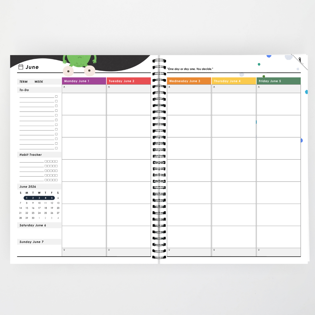 x Philip Bunting: 2026 Weekly Teacher Planner - Watch this Space Classroom Decor