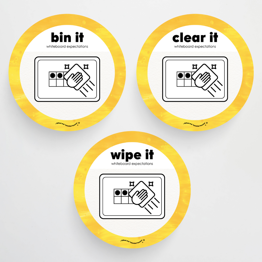 Pete Cromer: Mini Whiteboard Expectations, Prompts and Cues: Circle Icons - Australian Fauna and Flora Classroom Decor - Teacher Resources & Classroom Decor