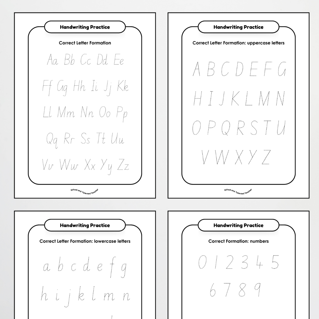 New South Wales Precursive Handwriting Tracing Mats - Neutral - Teacher Resources & Classroom Decor
