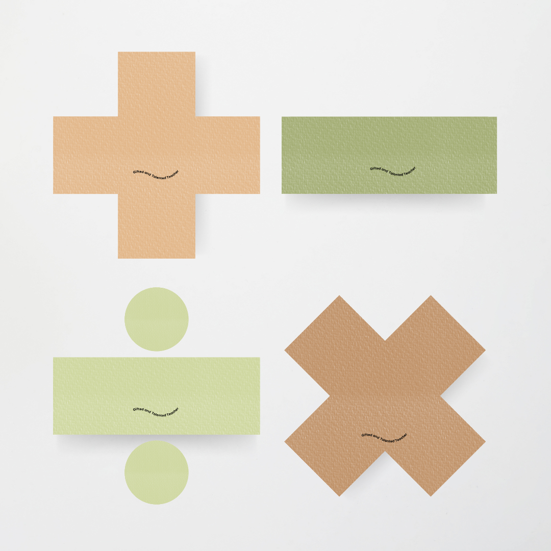 Maths Symbols and Vocabulary - Mathematics Posters: Woodland Classroom Decor