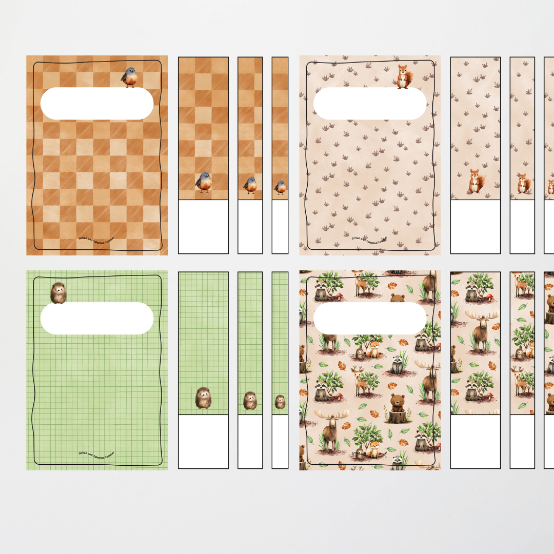 Binder Covers - Woodland Classroom Decor - Teacher Resources & Classroom Decor