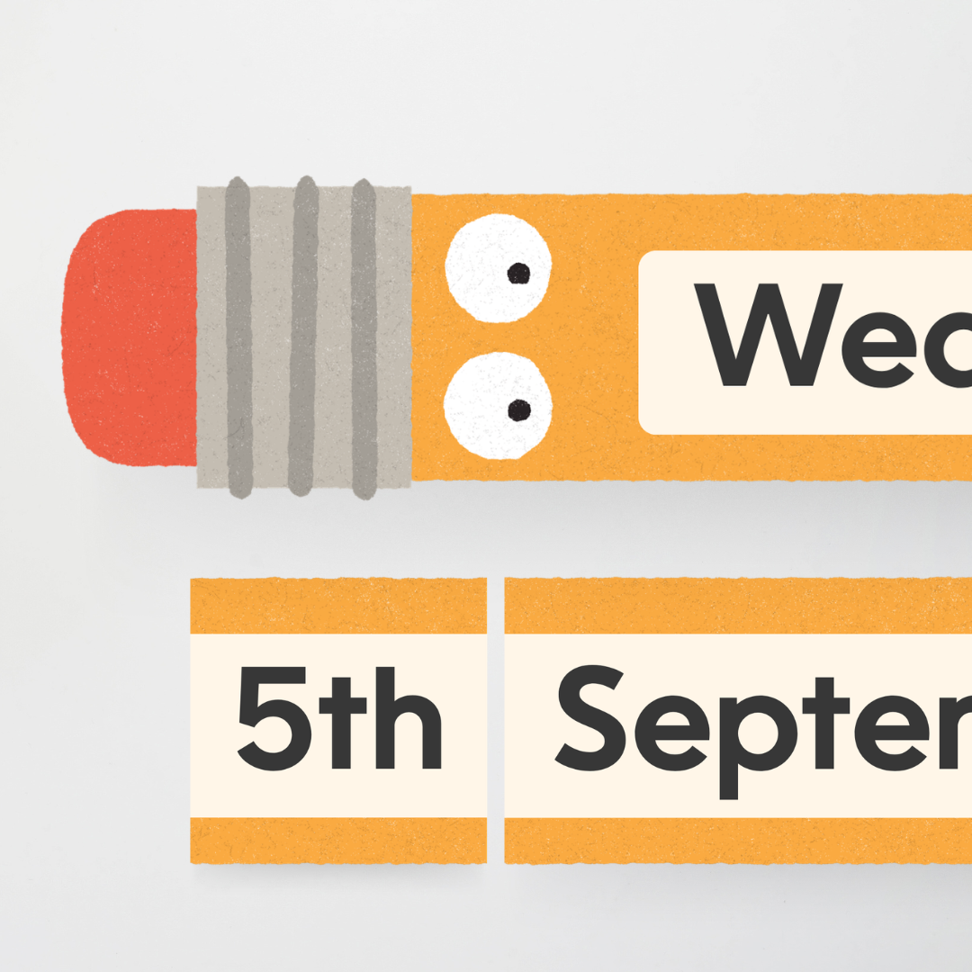Philip Bunting: Flip Calendar - Back to School Classroom Decor