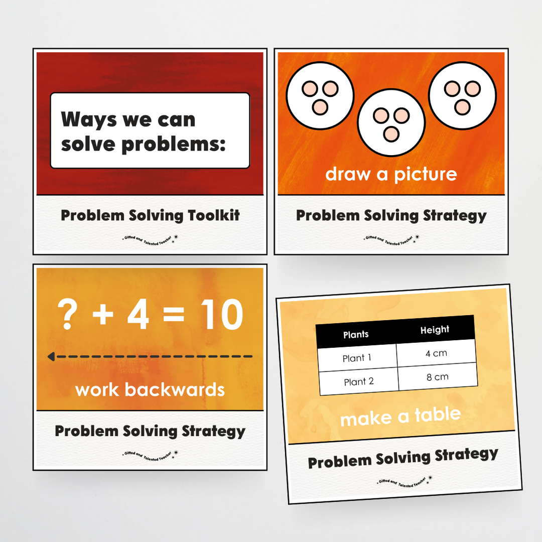 Lower Grades Problem Solving Strategy Toolkit - Insect Life Classroom Decor
